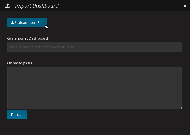 Grafana Import Dashboard